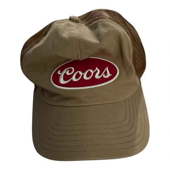 *Vintage* Coors Tan and Red Trucker Hat - Picture 3 of 4